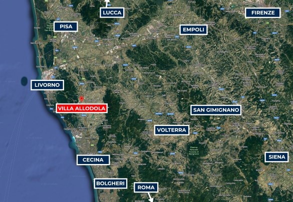 Villa Allodola - Map