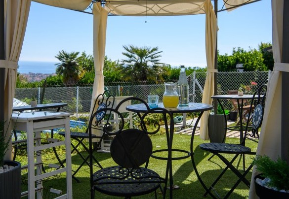 Panoramic view from the gazebo – Villa Alma