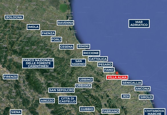 Villa Alma - Map
