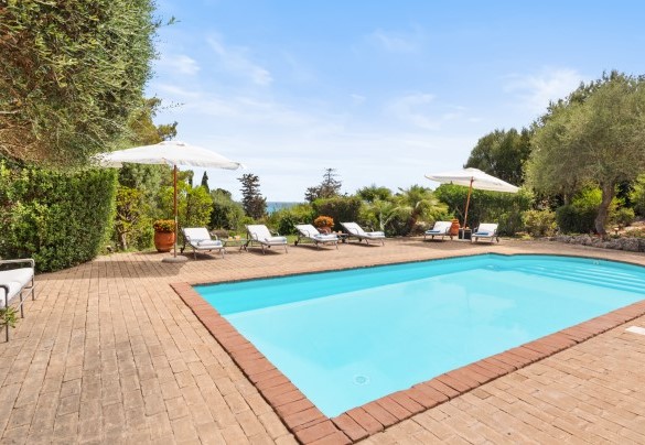Access to the pool with Roman steps - Villa Althaea