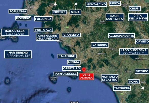 Map - Villa Althaea
