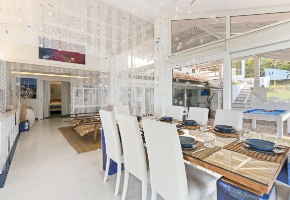 Dining room and living room – Villa Ambra