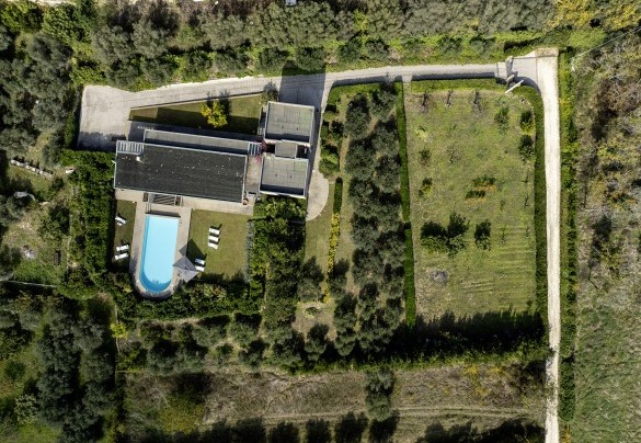 Veduta dall’alto della proprietà – Villa Amyra