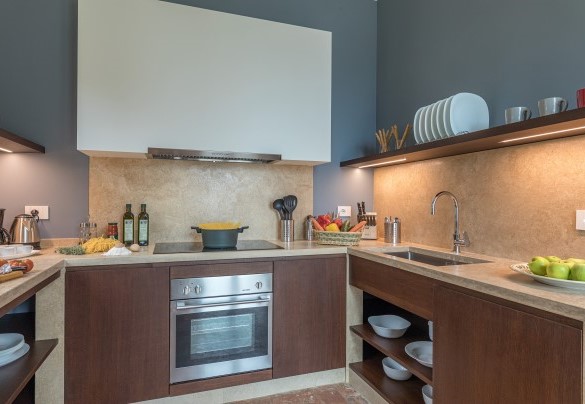 La cucina open con la sala da pranzo - Villa Anna Elisa   