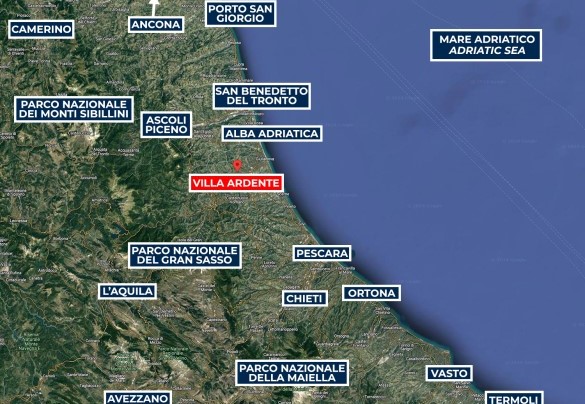 Villa Ardente - Map