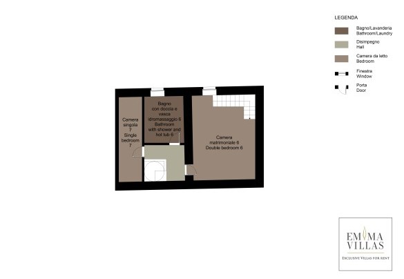 Second floor - Villa Ardente