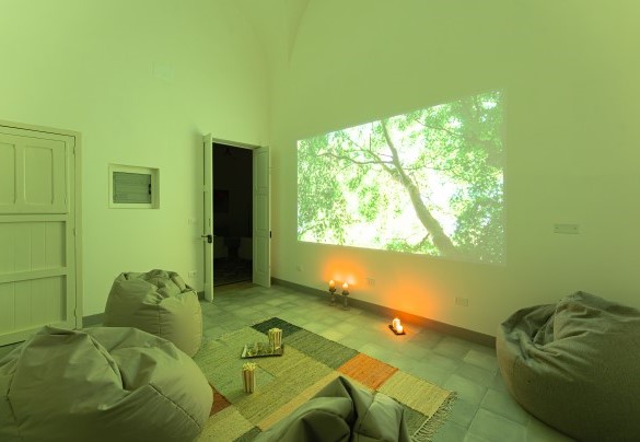 Home theatre with video projector - Villa Aristula