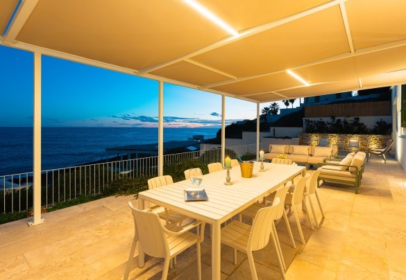 Panoramic views from the terrace at sunset - Villa Aristula