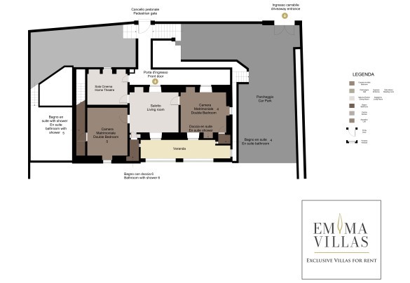 Upper Ground Floor - Villa Aristula