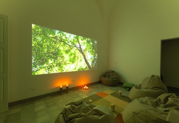 Home theatre with video projector - Villa Aristula