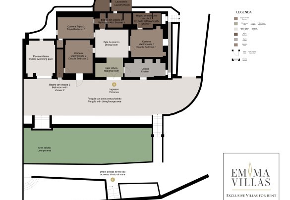 Lower Ground Floor - Villa Aristula