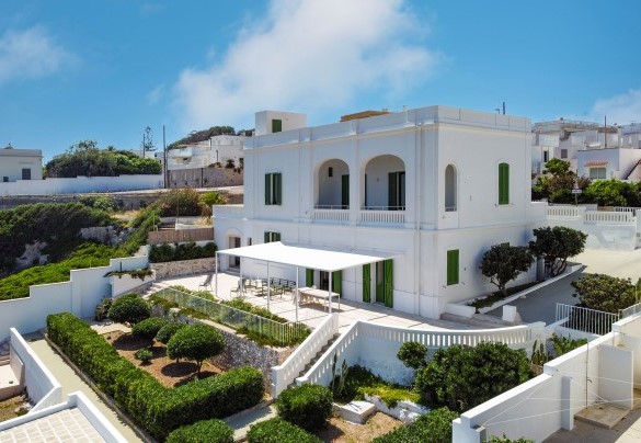 The garden is planted with succulents and typical Mediterranean plants - Villa Aristula