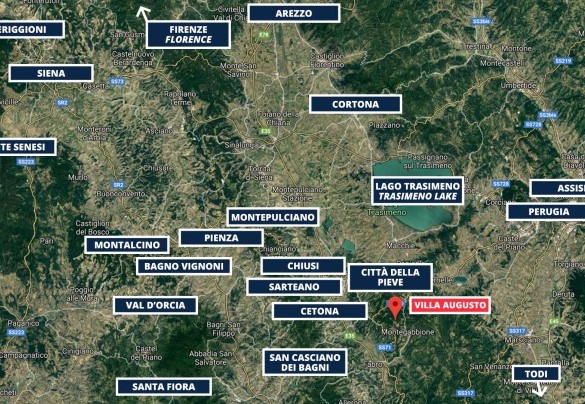 Villa Augusto - Mappa