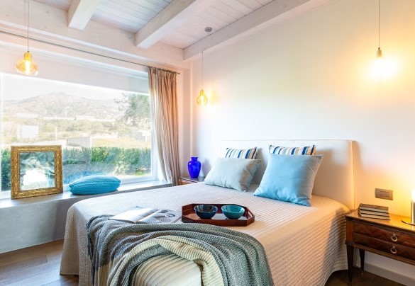 La luminosa camera da letto al piano terra - Villa Aura