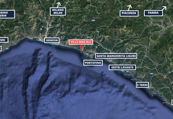 Villa Baia Blu - Mappa Turistica