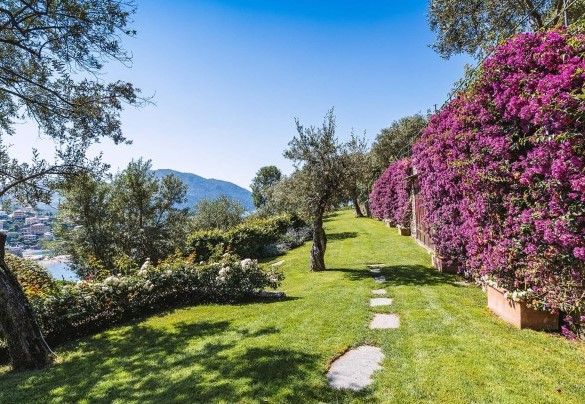 Il giardino terrazzato è curatissimo e tutto affacciato al mare - Villa Baia Blu
