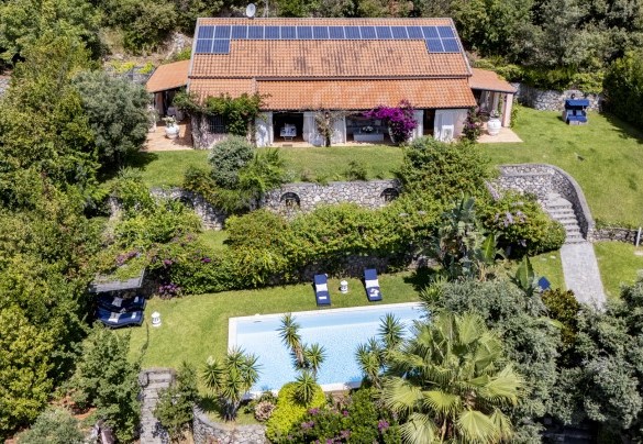Bird’s eye view of the property – Villa Bambù