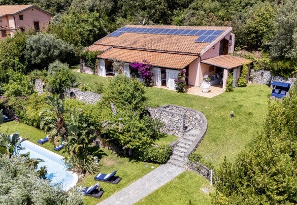 Bird’s eye view of the property – Villa Bambù