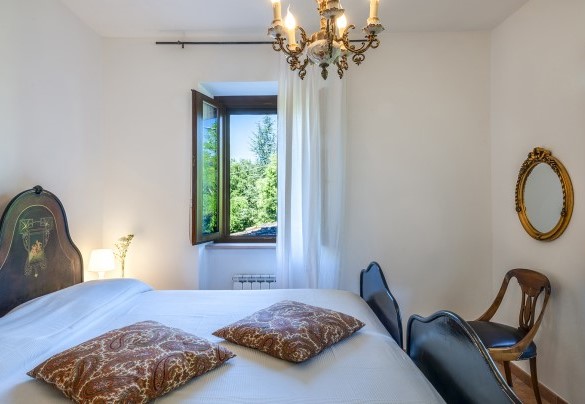 Camera matrimoniale con letti divisibili al primo piano – Villa Banci