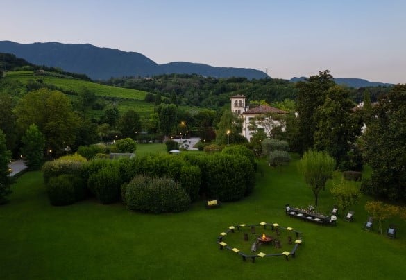 Il parco può essere attrezzato per colazioni, pranzi e cene all'aperto – Villa Barchessa Panigai