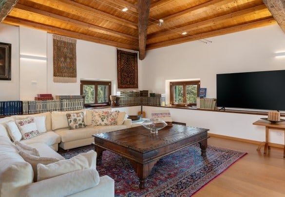 Zona relax con TV al secondo piano - Villa Barchessa Panigai