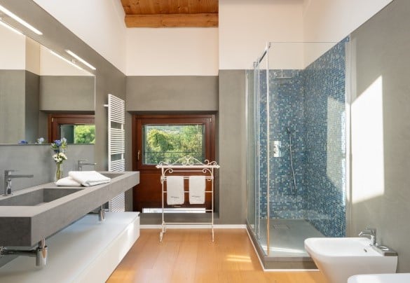 Bagno con doccia al secondo piano - Villa Barchessa Panigai