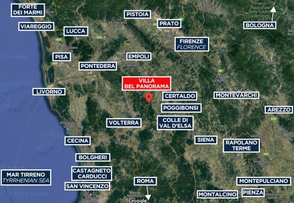 Villa Bel Panorama - Mappa