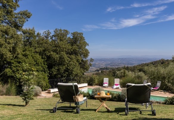 Panorama superbo delle sinuose distese all’infinito sulle colline toscane – Villa Bel Panorama 