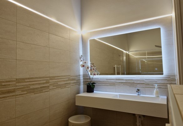 Bagno en suite con doccia n.1 della camera n.1 al piano terra - Villa Bel Panorama
