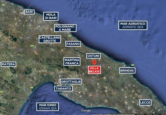 Villa Belkis - Map