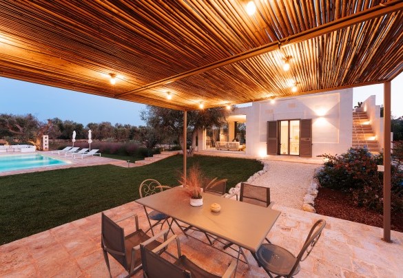 The small patio is adjacent to the kitchen - Villa Belkis