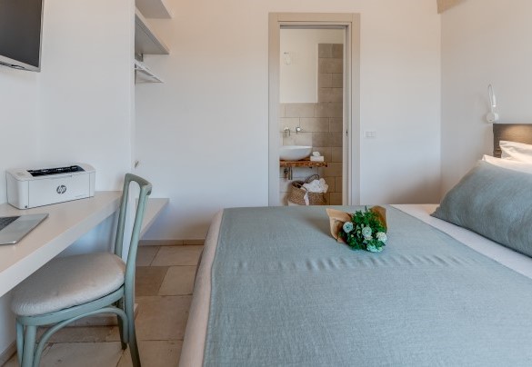 The suite has a private work corner - Villa Belkis