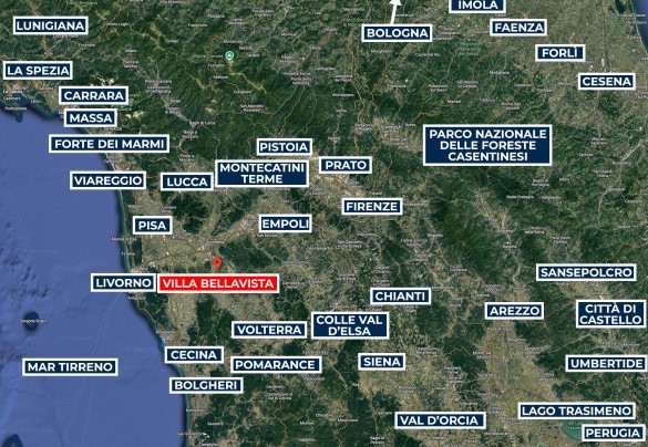 Villa Bellavista - Mappa