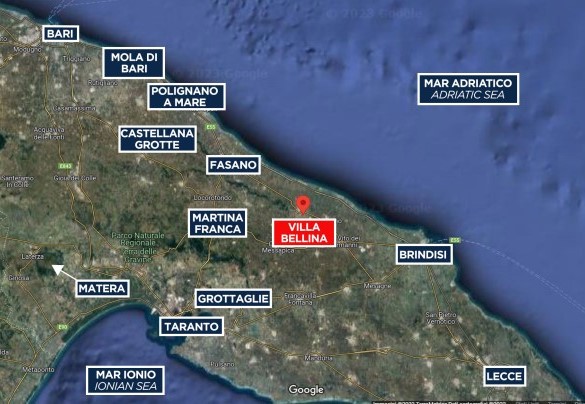 Villa Bellina - Map