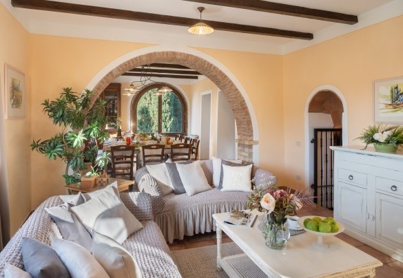 Il salotto al piano terra - Villa Beltramonto