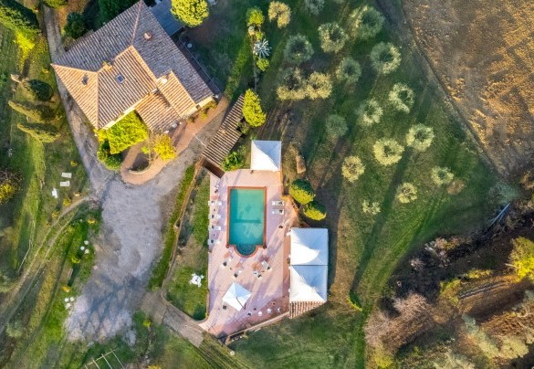 L'intera proprietà vista dall'alto - Villa Beltramonto