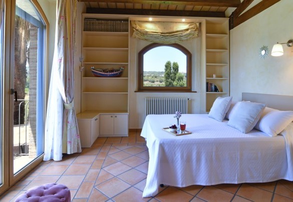 Una camera matrimoniale al piano superiore - Villa Biddizza