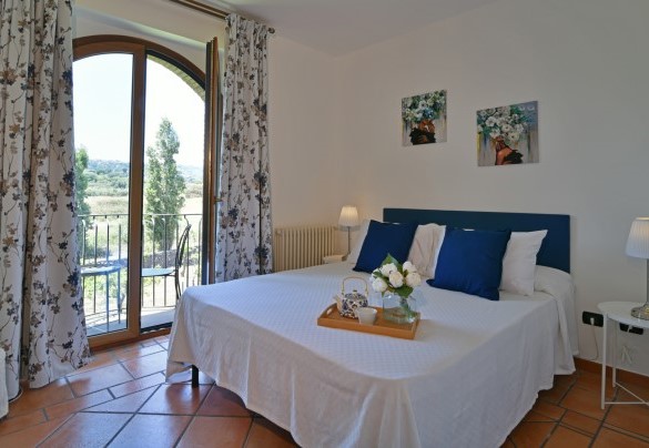 La camera matrimoniale al piano terra - Villa Biddizza