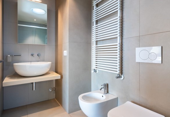Ensuite bathroom with shower in the third double bedroom - Villa Boemia