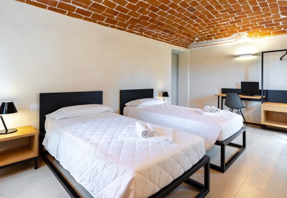 The double bedroom (n.4) with joinable beds - Villa Boemia