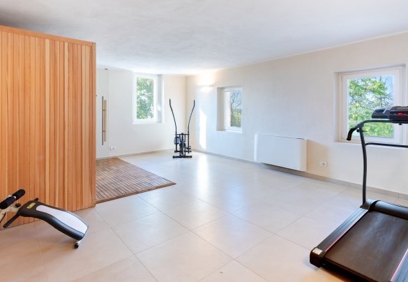 The large fitness room to keep fit even on vacation - Villa Boemia