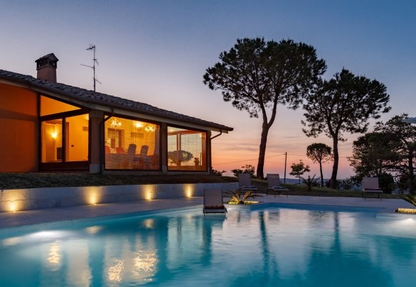 The pool can also be accessed through the side veranda - Villa California