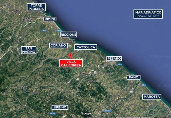 Villa California - Map