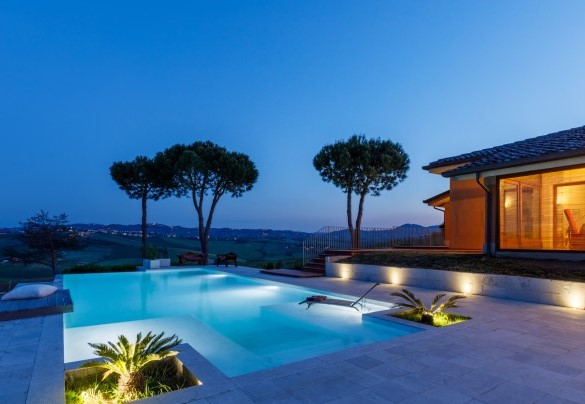 The lighting provides romantic moments at all times of the day and night - Villa California
