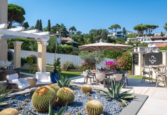 The garden around the house is embellished with a wide selection of succulent and tropical plants – Villa Callari