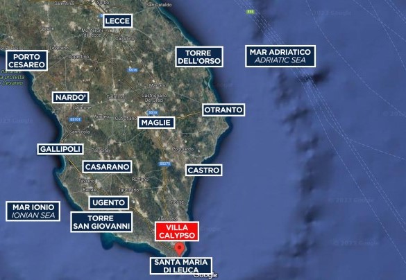 Villa Calypso - Map