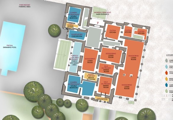 Villa Capozza. Ground Floor