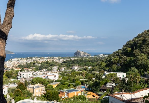 Villa Carina is located on a hill in front of a panoramic viewpoint of incomparable beauty that frames the Gulf of Naples – Villa Carina