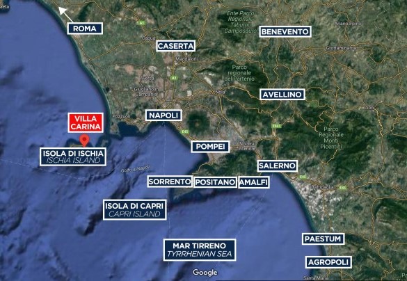 Villa Carina - Map
