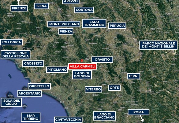 Villa Carmeli - Map